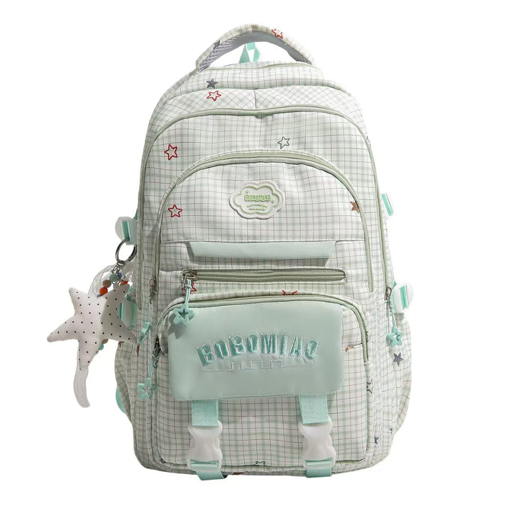 Multi-Pocket Star-Embellished Backpack Kalsten