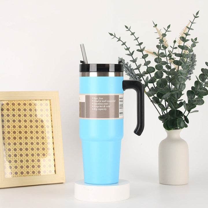 Unisex thermos mug with 3-in-1 drinking options Kalsten