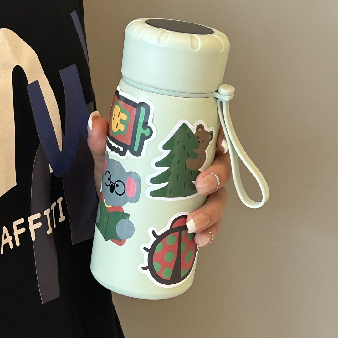 Ladies stylish water bottle with funny sticker motifs Kalsten