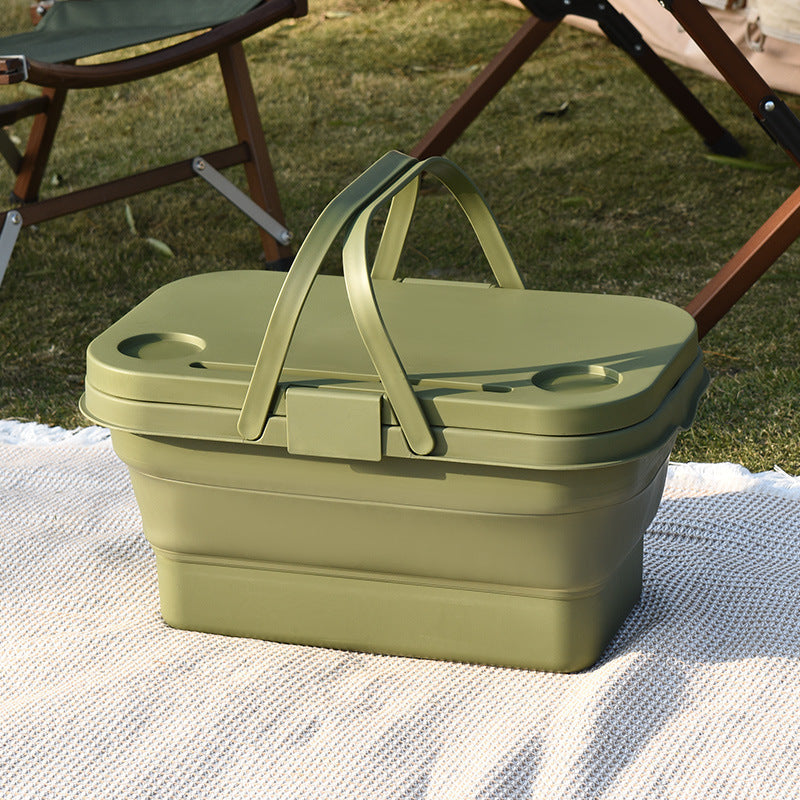 Versatile Outdoor Picnic Storage Basket Kalsten