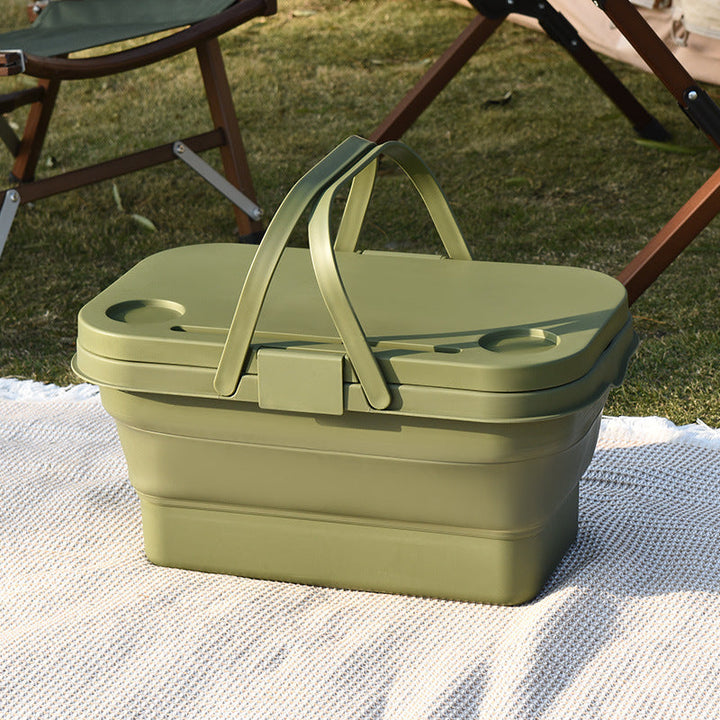 Versatile Outdoor Picnic Storage Basket Kalsten