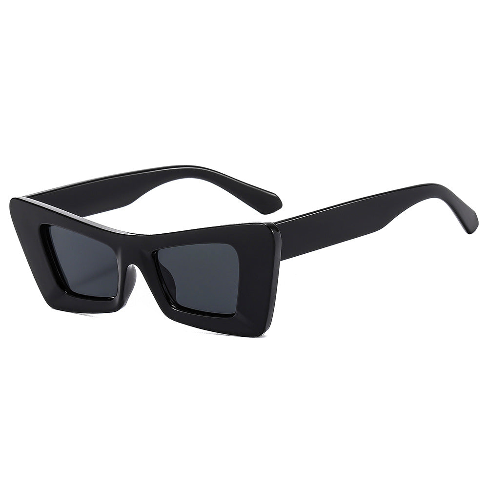 Ladies eye-catching designer sunglasses with modern prism frame Kalsten