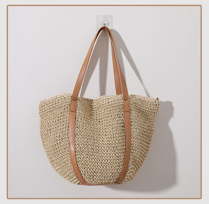 Large Braided Tote Bag with Adjustable Straps Kalsten
