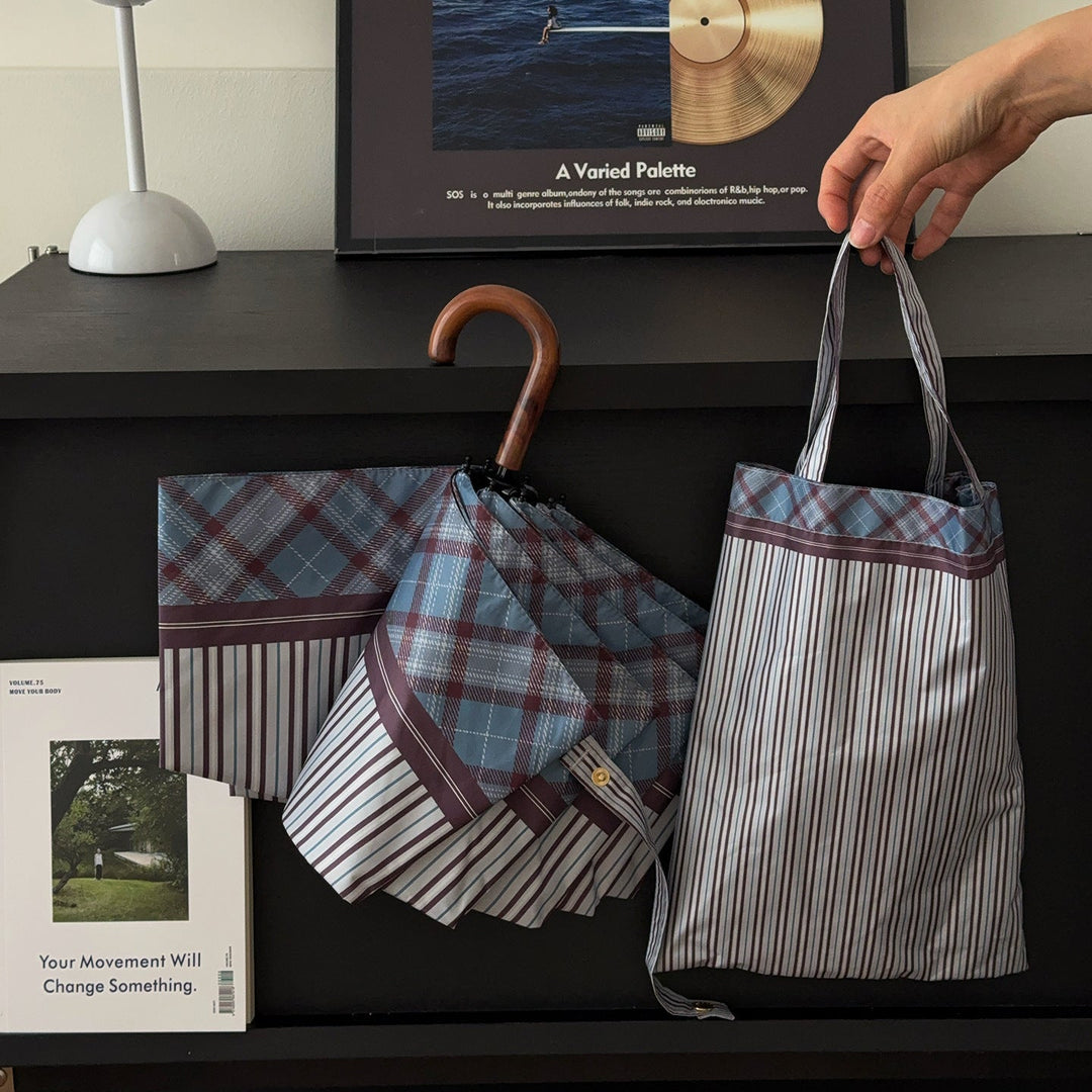 Women's foldable shopping bag with umbrella Kalsten
