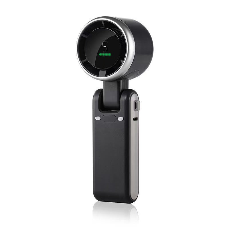 Unisex nan compact foldable handheld fan with digital battery charge display and adjustable tilt head Kalsten