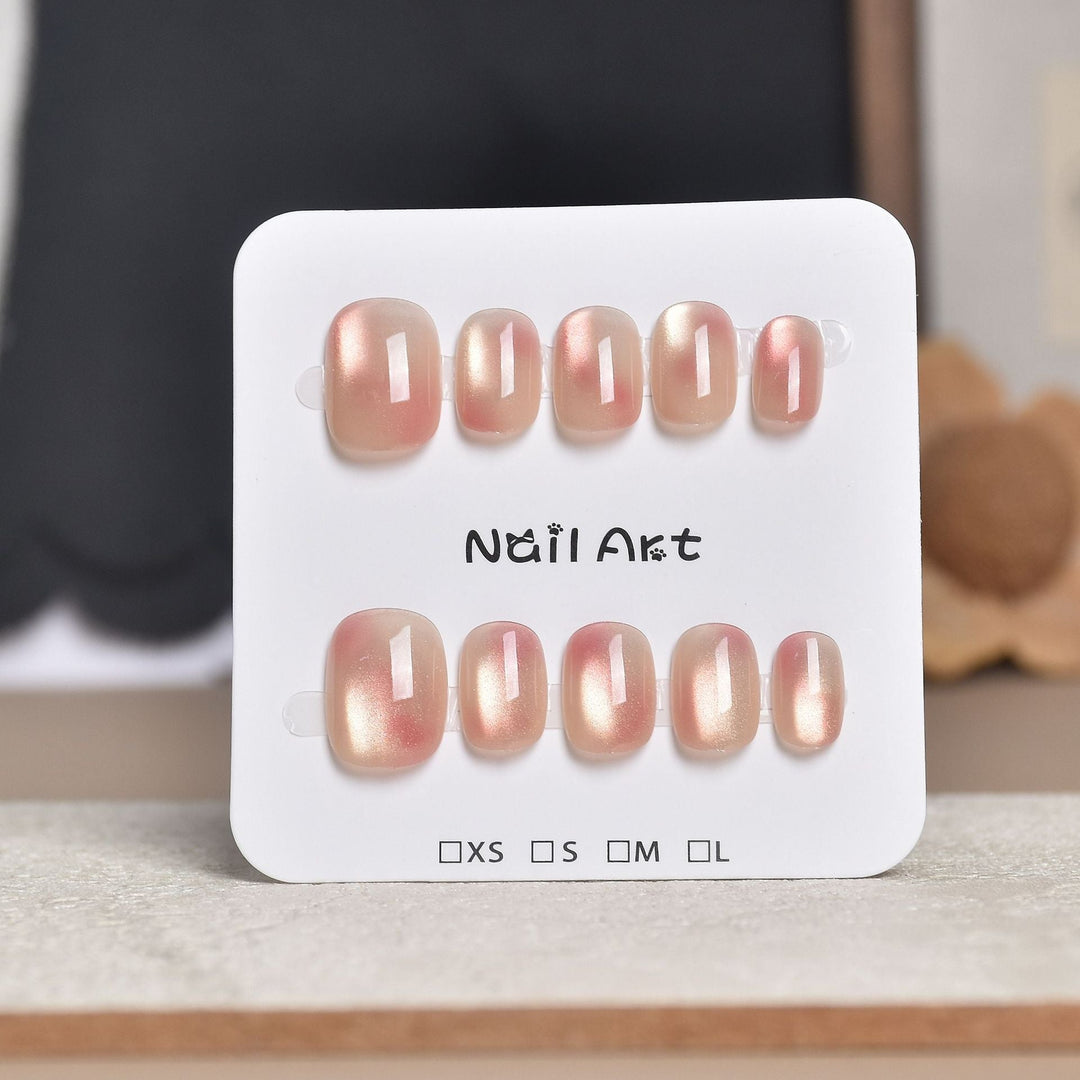 Decorative Press-On Nail Extensions with Floral Accents Kalsten