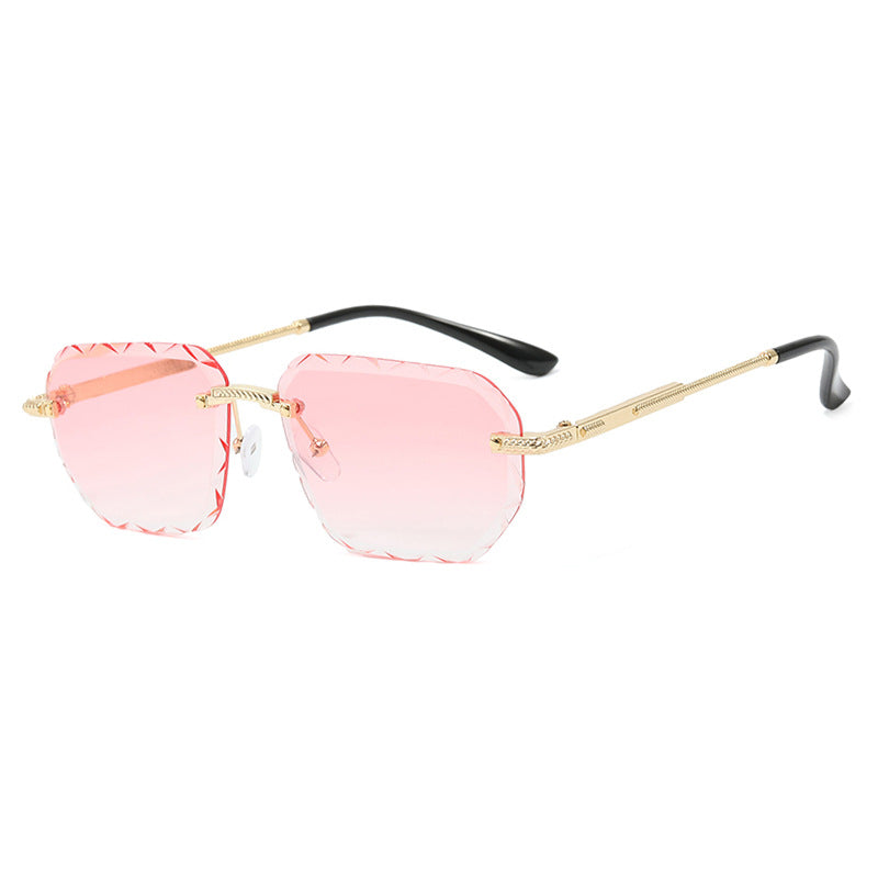Women's geometric sunglasses with mirrored lenses and sturdy frame Kalsten