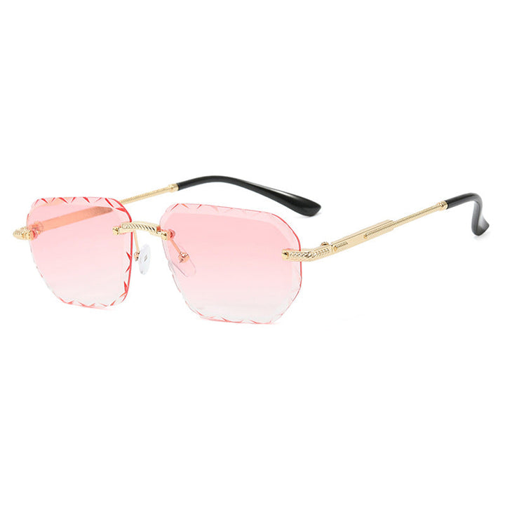 Women's geometric sunglasses with mirrored lenses and sturdy frame Kalsten