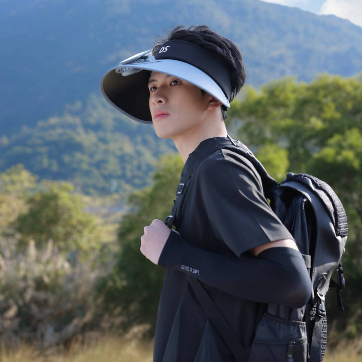 Adjustable sun visor with extra wide brim and breathable headband Kalsten
