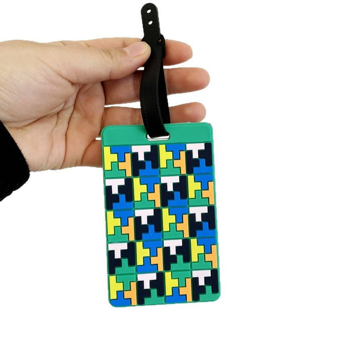 Puzzle Pattern Luggage Identifier Kalsten