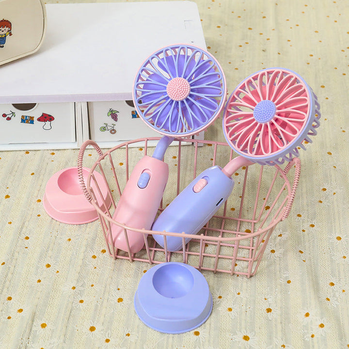 Women's Portable Hand Fan with Gentle Rotation Function Kalsten