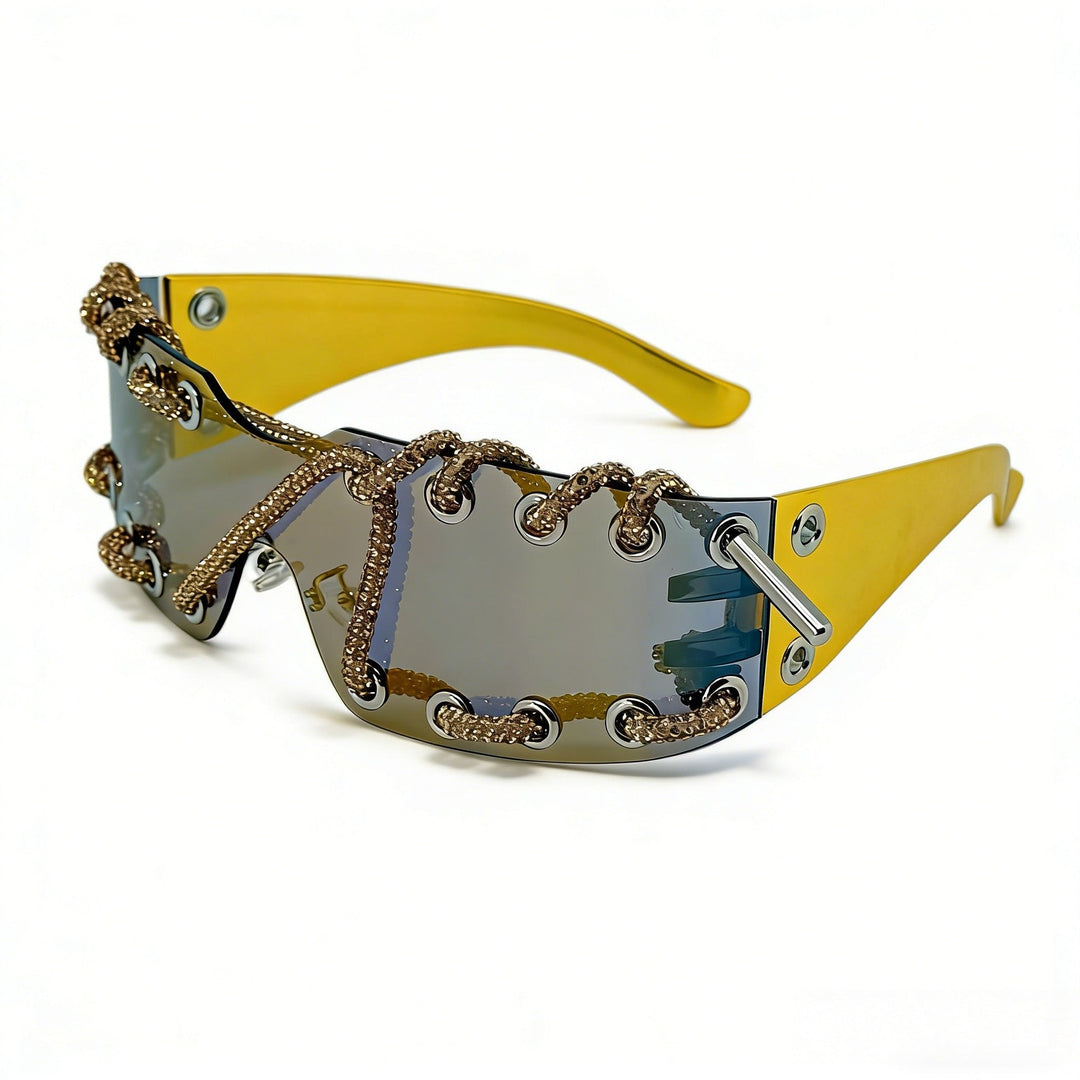 Women's sunglasses with unique lacing design Kalsten