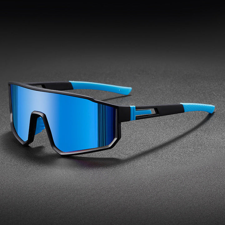 Unisex nan sporty performance sunglasses with large single lens and non-slip temples Kalsten