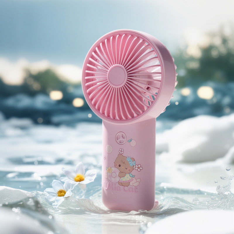 Portable Cartoon-Themed Cooling Hand Fan Kalsten