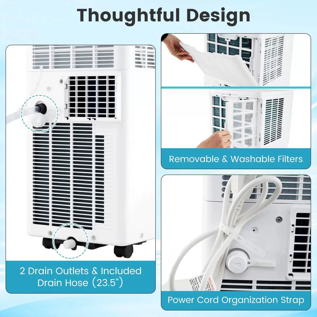 Unisex one size portable air conditioning tower with remote control digital thermostat dehumidifier Kalsten