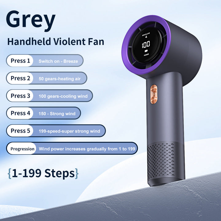 Unisex Smart Touchscreen Handheld Wind Control Fan Kalsten