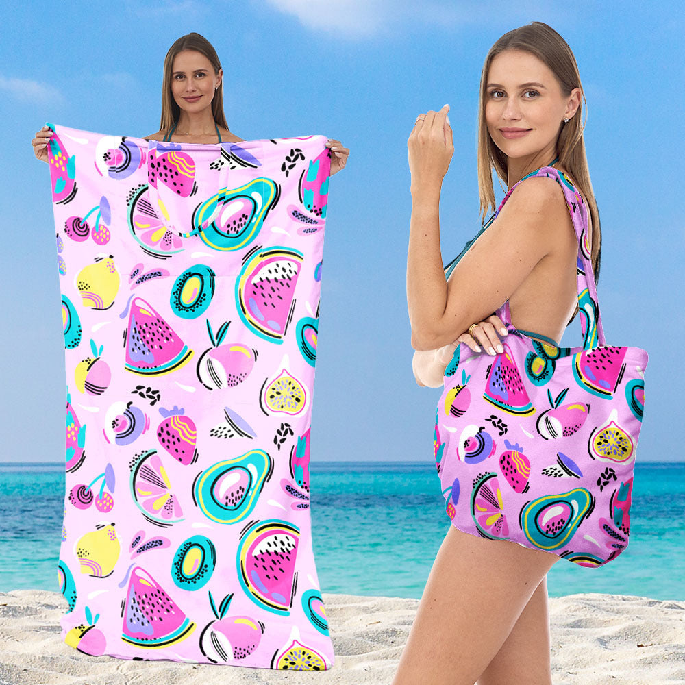 Beach towel with creative sea turtle pattern Kalsten