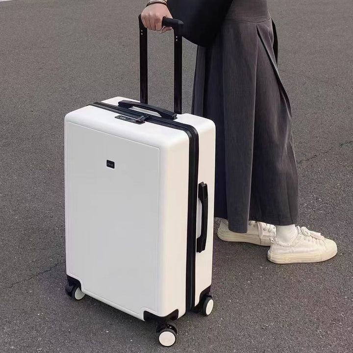 hardshell spinner carry-on suitcase with telescopic handle double-spinner wheels built-in TSA combination lock scratch-resistant ABS shell Kalsten