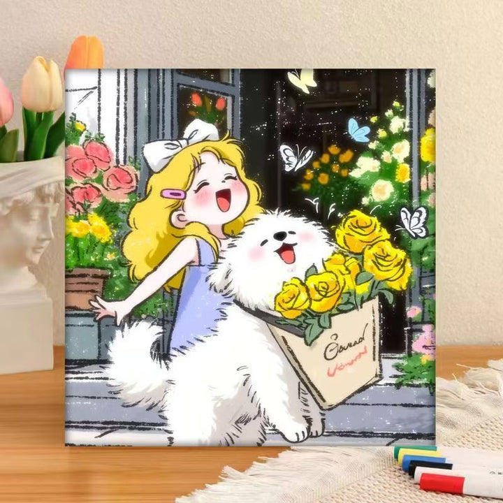 Whimsical Character Art Canvas Print Kalsten