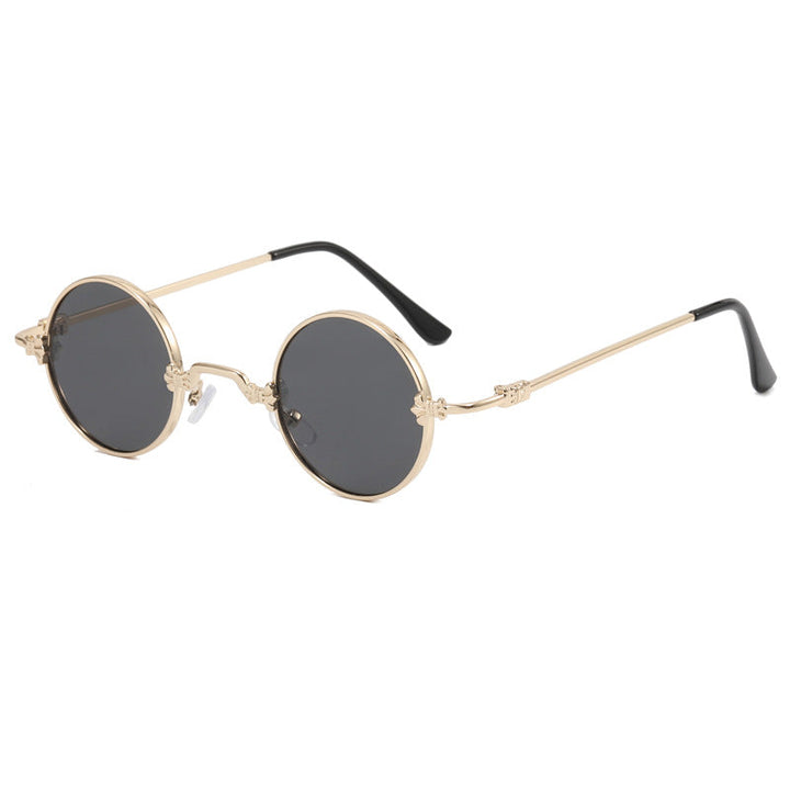 Ladies fashionable round glasses with high-quality metal frame and flexible temples Kalsten