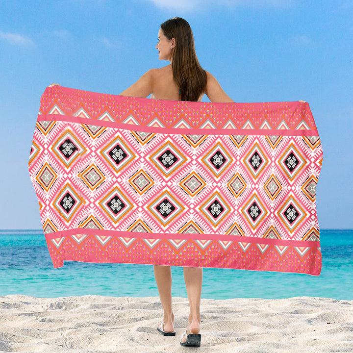 Beach blanket with exclusive geometric tribal design Kalsten
