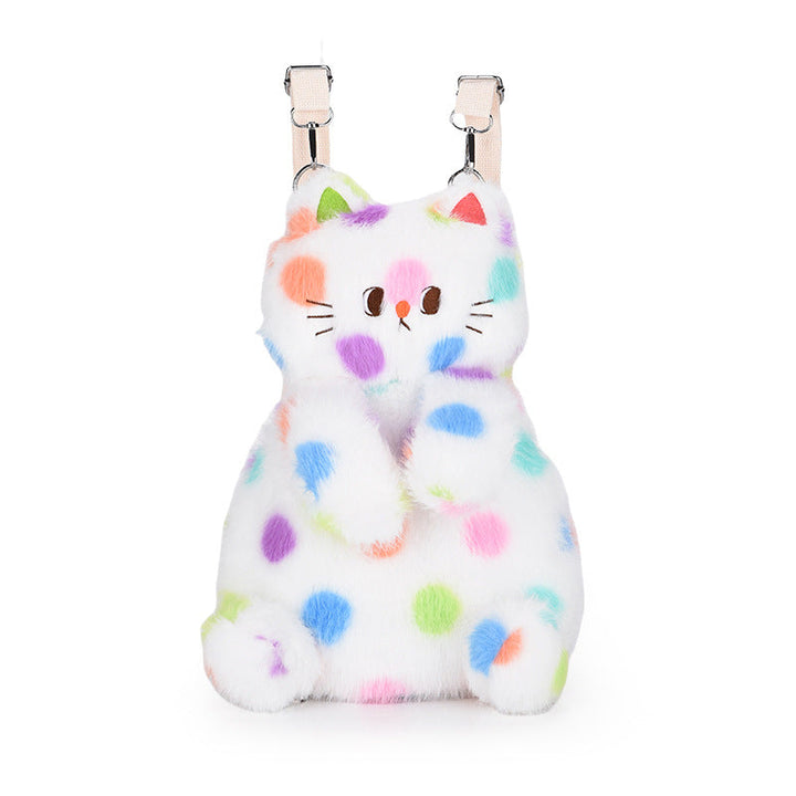 Plush bag with playful cat design Kalsten