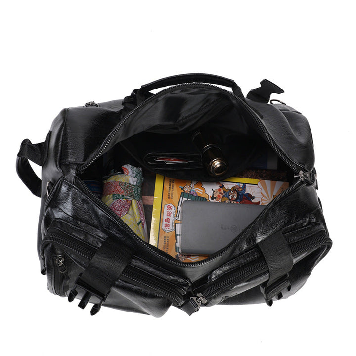 Men's stylish and functional leather backpack Kalsten