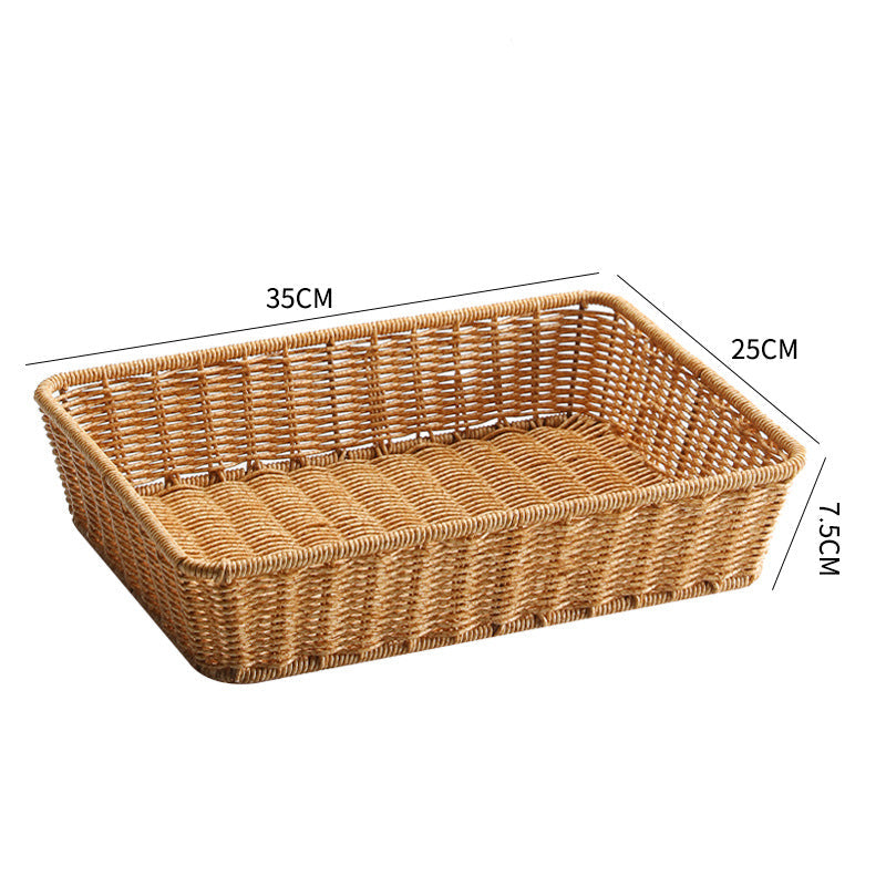 Unisex Rectangular Storage Basket made of hand-woven material Kalsten