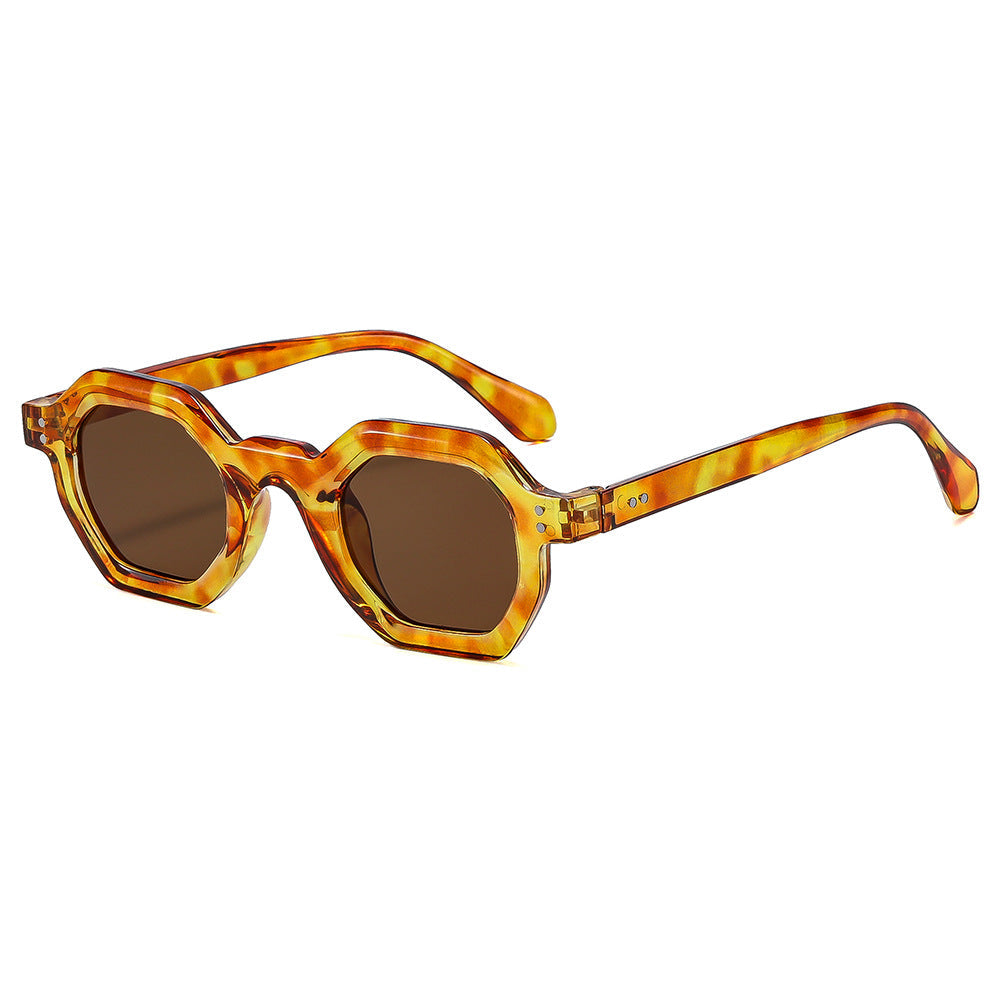 Women's octagonal sunglasses with stylish pattern and UV protection Kalsten