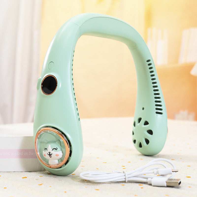 Women's portable neck fan with cute animal motif Kalsten