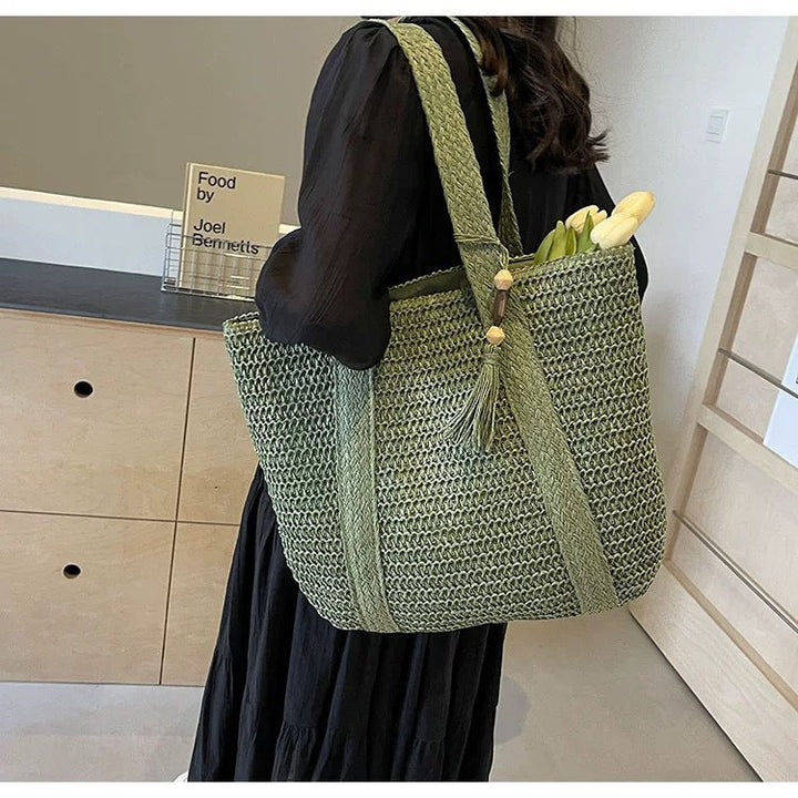 Spacious beach bag with unique woven design Kalsten