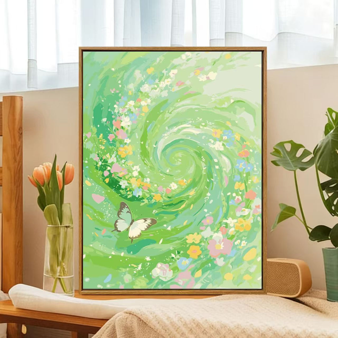 Floral Whirlwind Canvas Art Kalsten