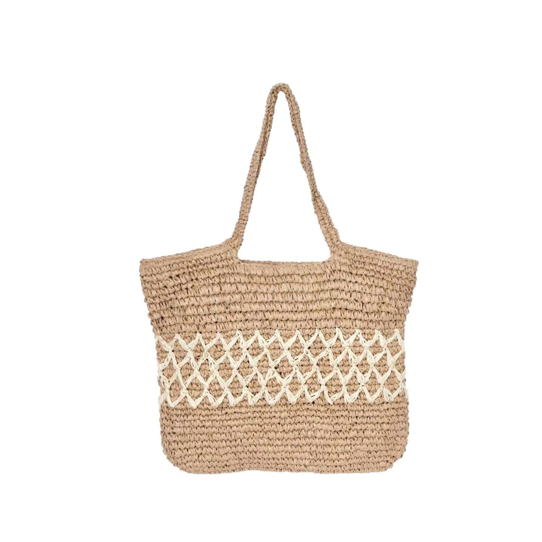 Stackable basket bag with decorative pattern element Kalsten
