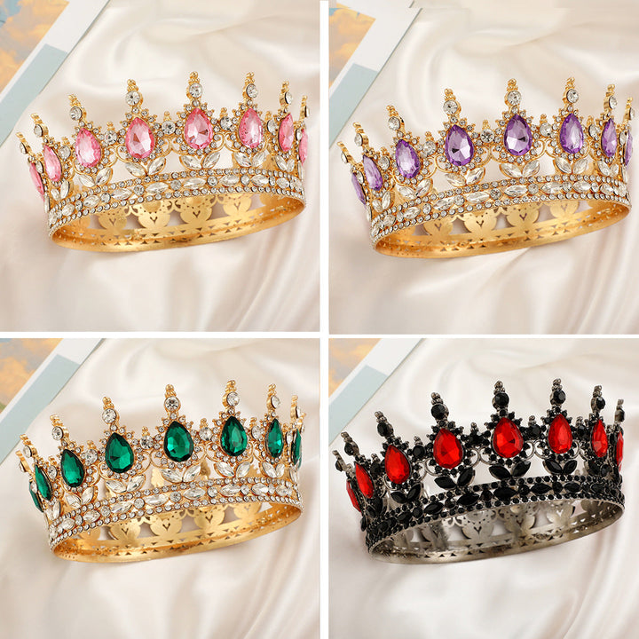 Ladies Luxurious Festive Crown with Shining Gemstones Kalsten