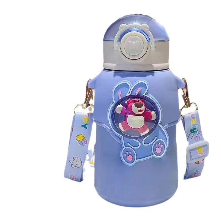 Women's playful and stylish insulated bottle with colorful pendants Kalsten