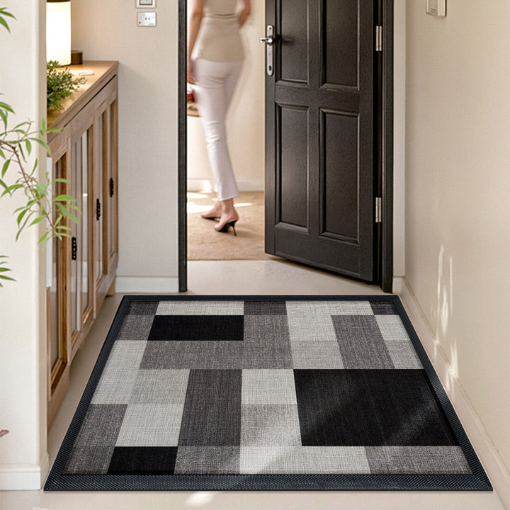Geometric Patterned Non-Slip Area Rug