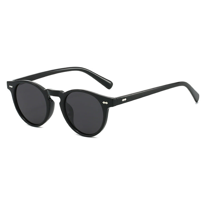 Ladies Vintage Sunglasses with Round Lenses and Transparent Frame Kalsten