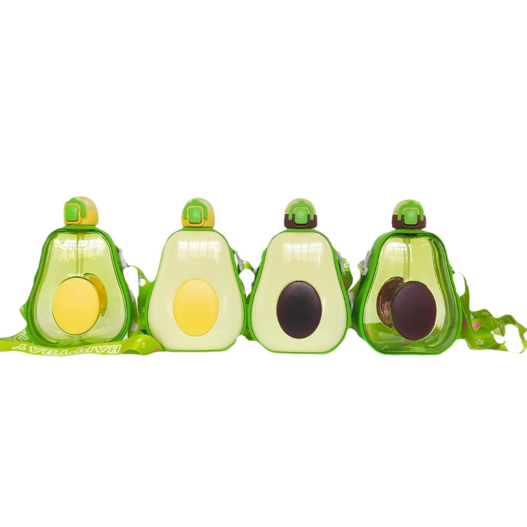 Women's Avocado Water Bottle with Leak-proof Lid and Integrated Carry Strap Kalsten
