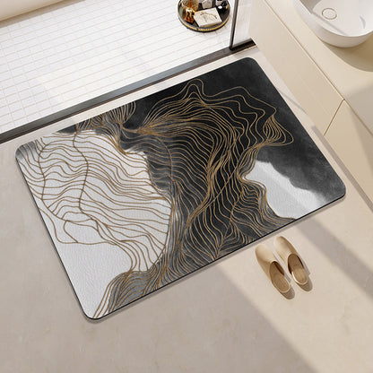 Playful Citrus-Themed Absorbent Bath Mat Acalora