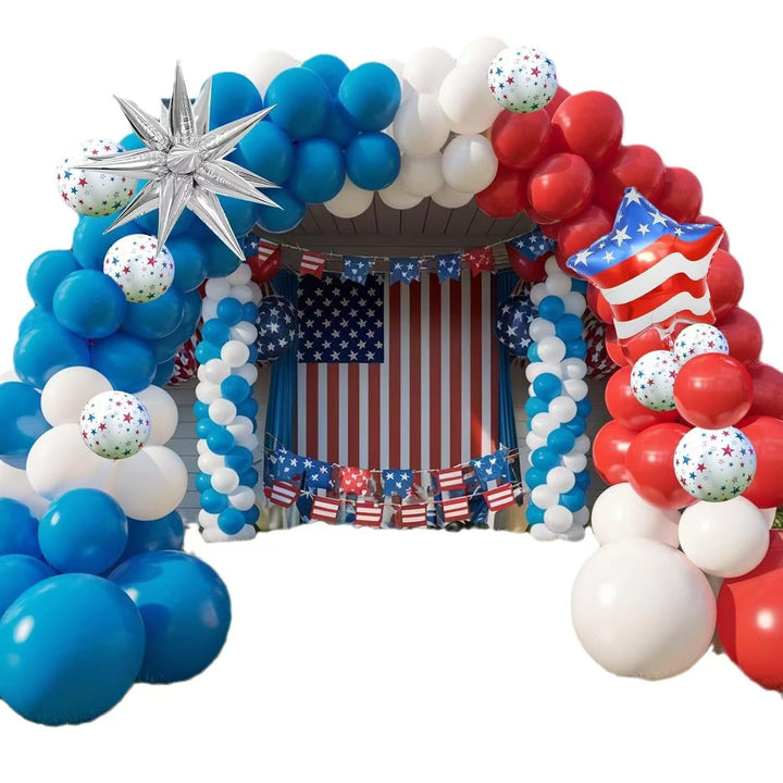 Unisex nan extra large balloon garland and column decor for outdoor parties with star foil accents Kalsten