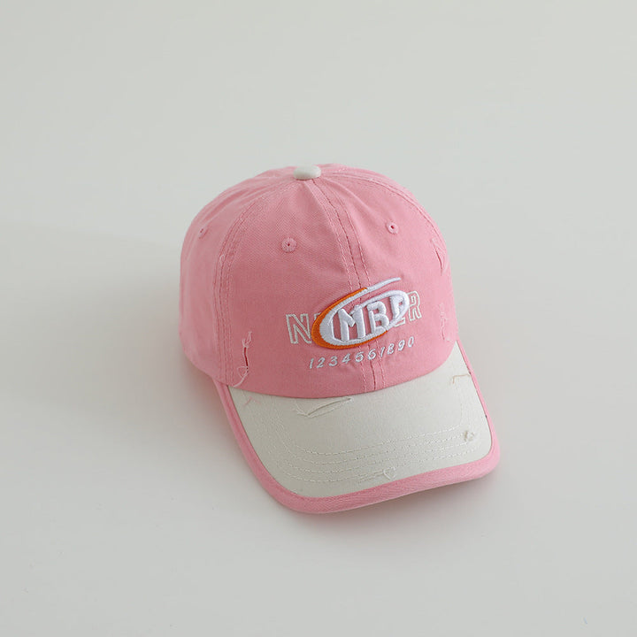 Men's Distressed Cotton Logo Baseball Cap Kalsten