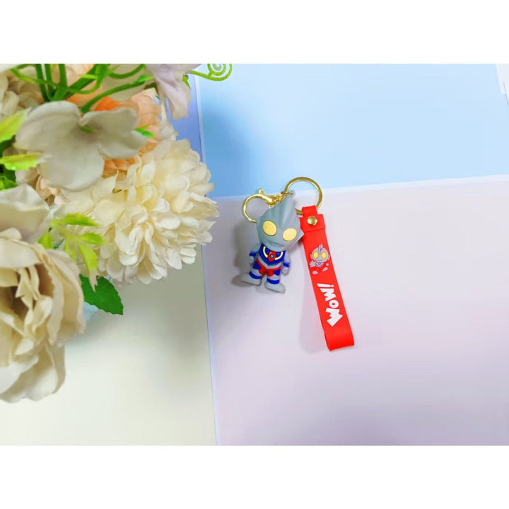 Unisex keychain made of flexible silicone with unique character design Kalsten