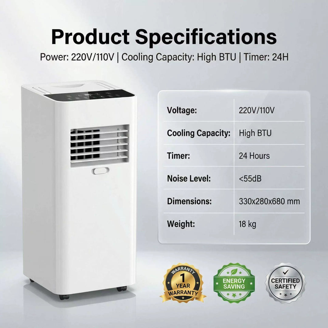 Unisex One Size rapid-cool compact portable climate cooler with digital touch controls and directed air outlets Kalsten