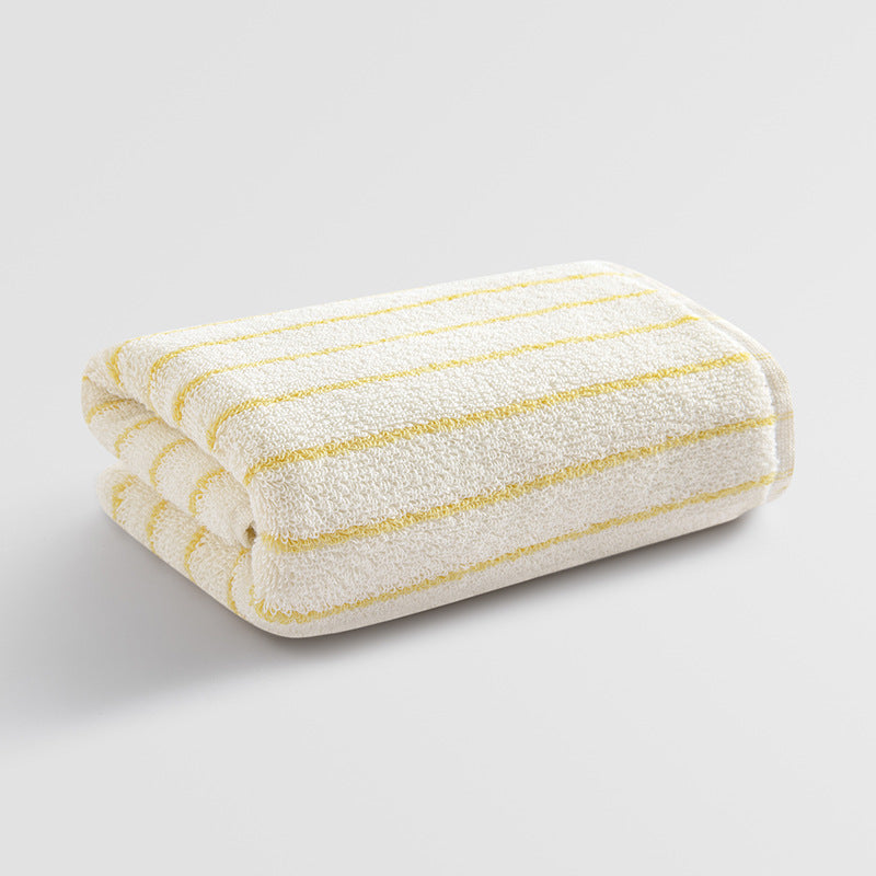 Women's Velour Bath Towel with Striped Design Kalsten