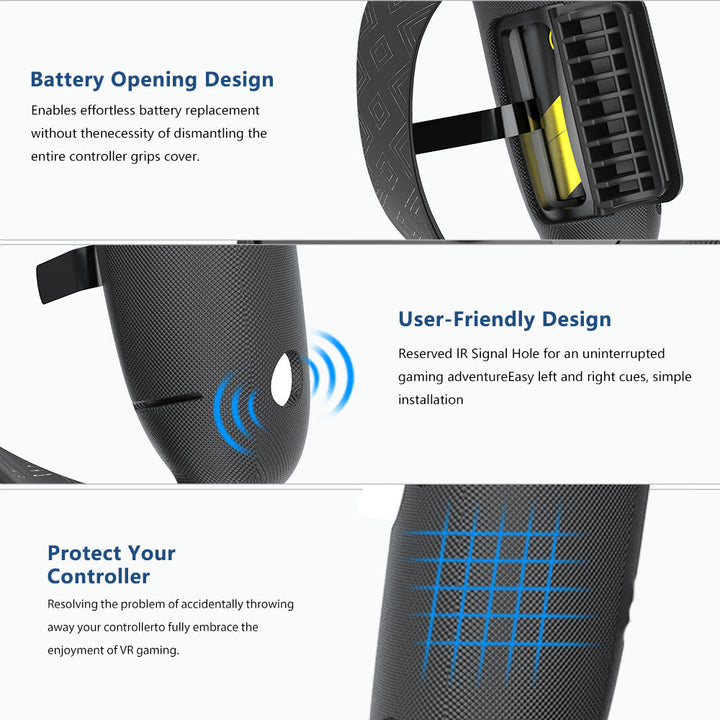 Ergonomic VR Controller Holders with Improved Grips Kalsten