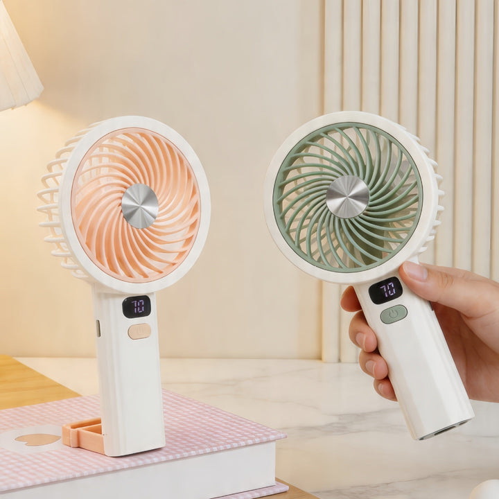 Women's portable table fan with LED display Kalsten