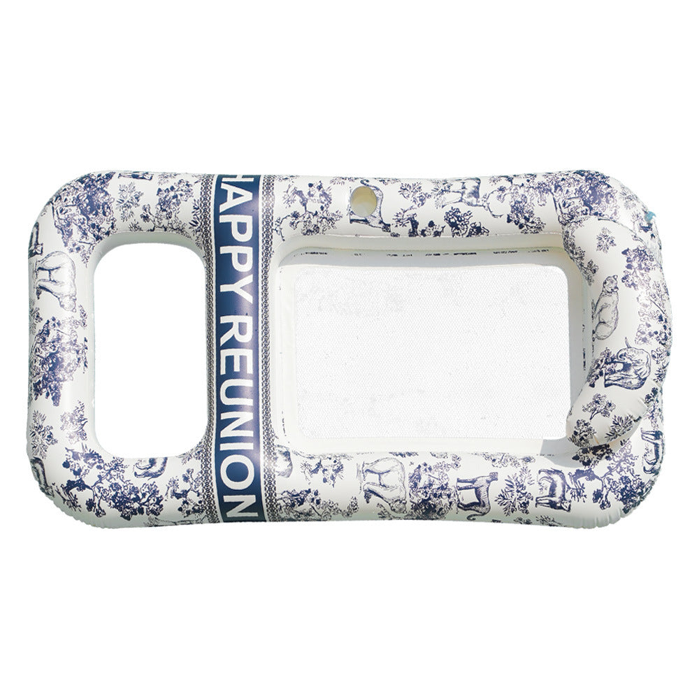 Unisex Elegant Swim Ring with Floral Designs Kalsten
