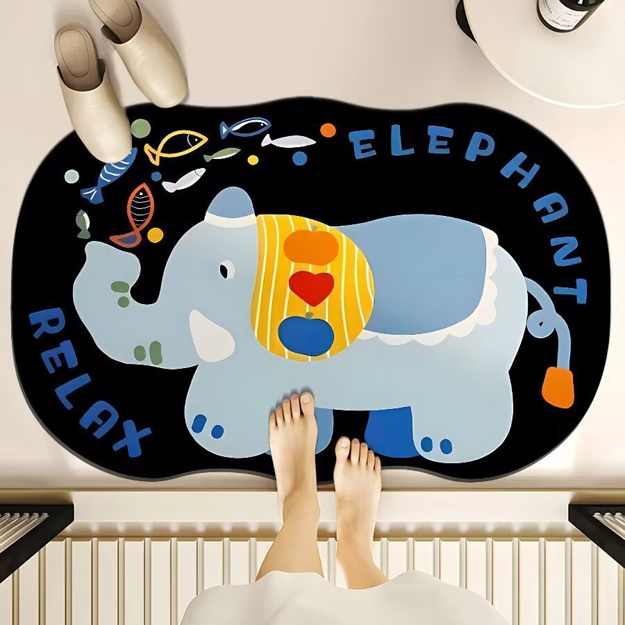 Cute Cartoon Bear Bath Mat Kalsten