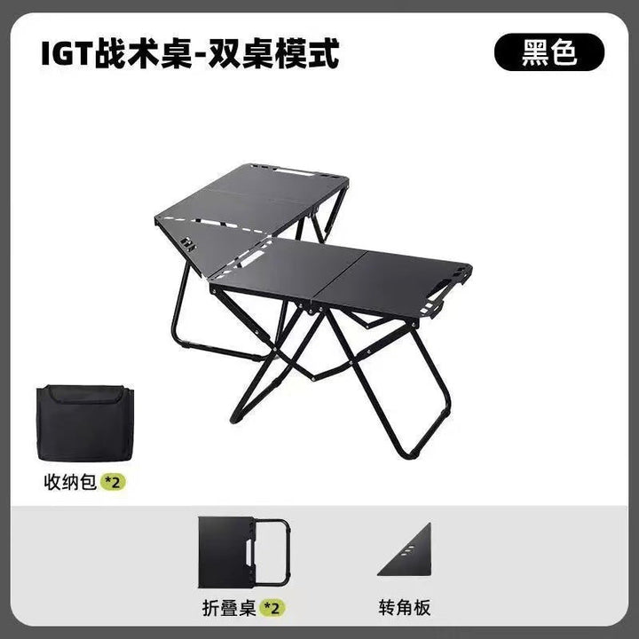 Women's clip table with practical folding mechanism and sturdy frame Kalsten