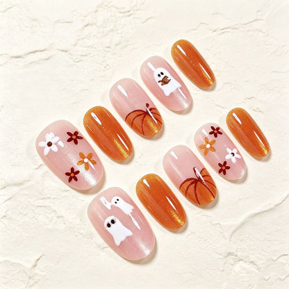 Creative Nail Art Set with Halloween-Themed Stencils Acalora
